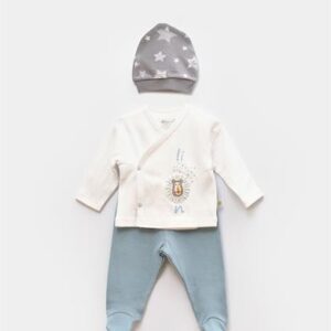 BRAVE LİON 3LÜ SET EKRU TURKUAZ SET